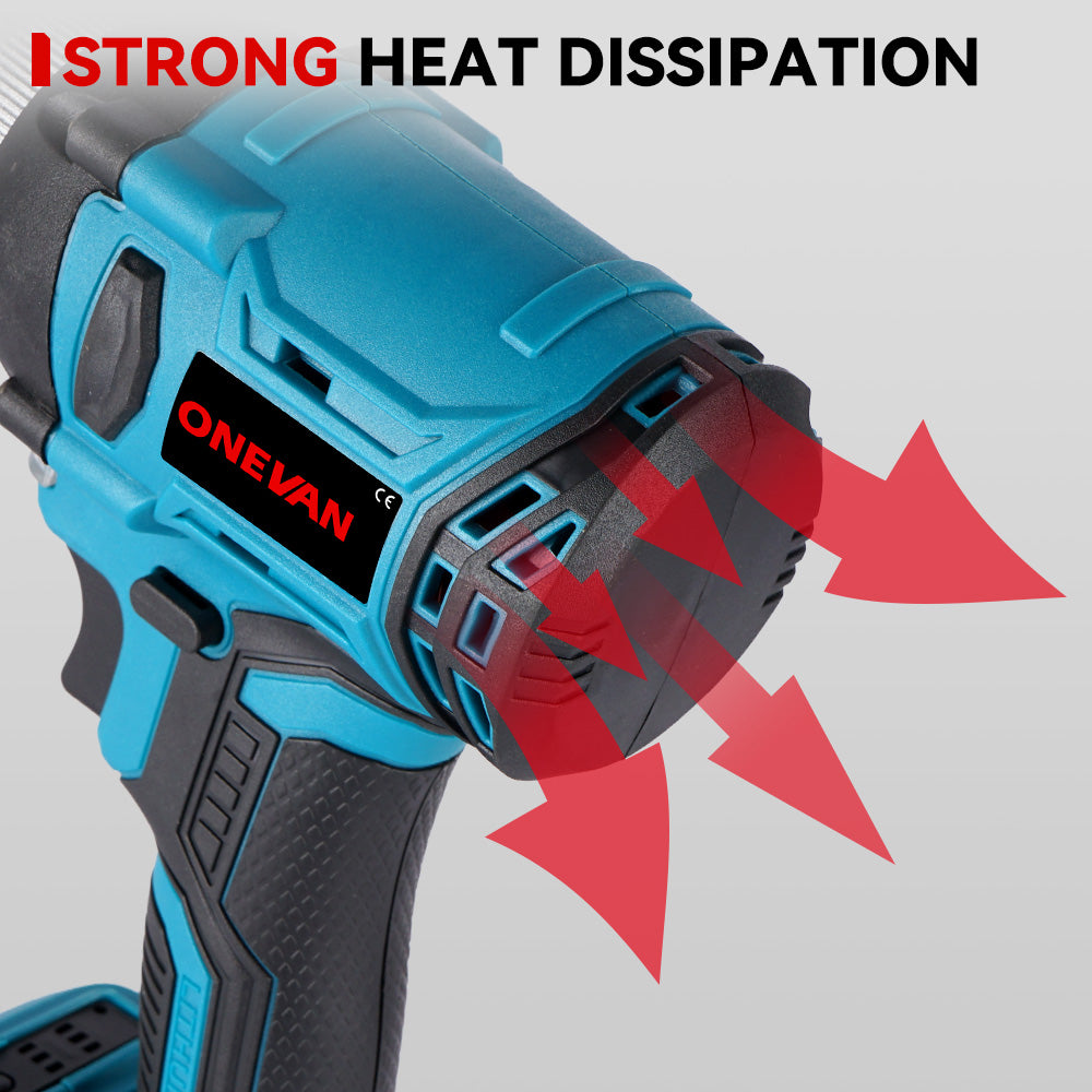 ONEVAN 20000N Brushless Cordless Rivet Gun | For Makita 18V Battery