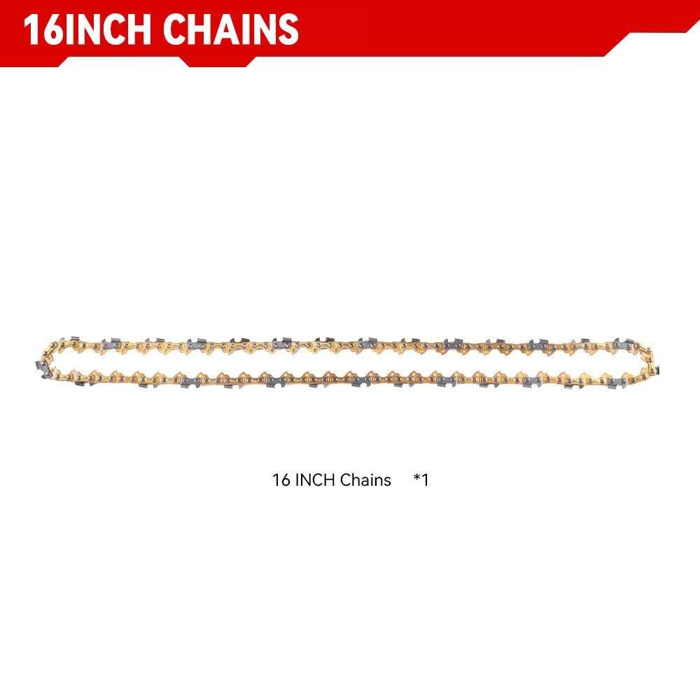 Correntes e placa guia ONEVAN de 16 polegadas para serra elétrica SKU004896