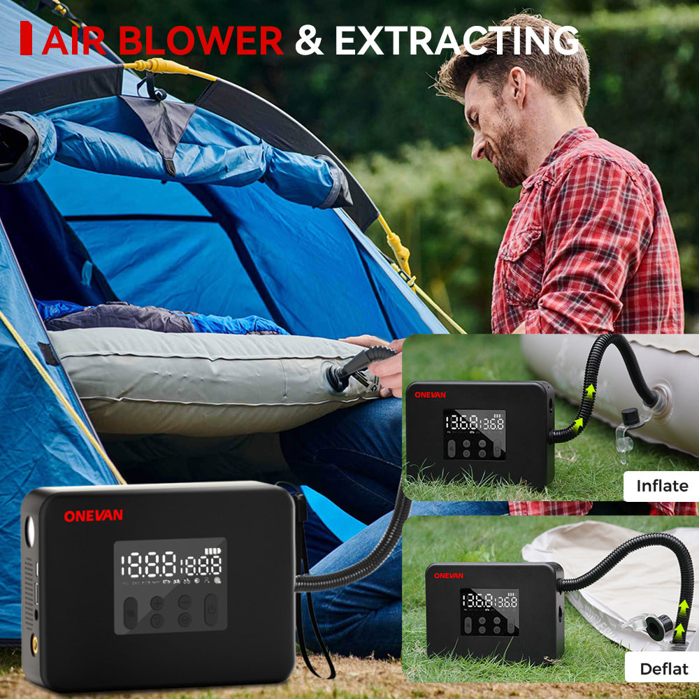 ONEVAN AIR ACE 01 – Bomba de aire y soplador inalámbrico todo en uno