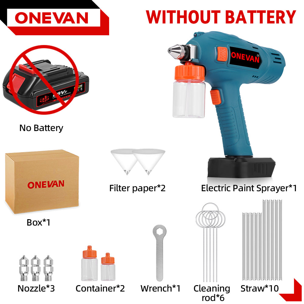 ONEVAN Mini Electric Cordless Paint Spray Gun | For Makita 18V Battery