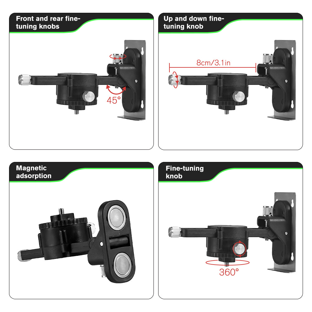 ONEVAN 16 Lines 4D Display Green Laser Level Auto Self Leveling