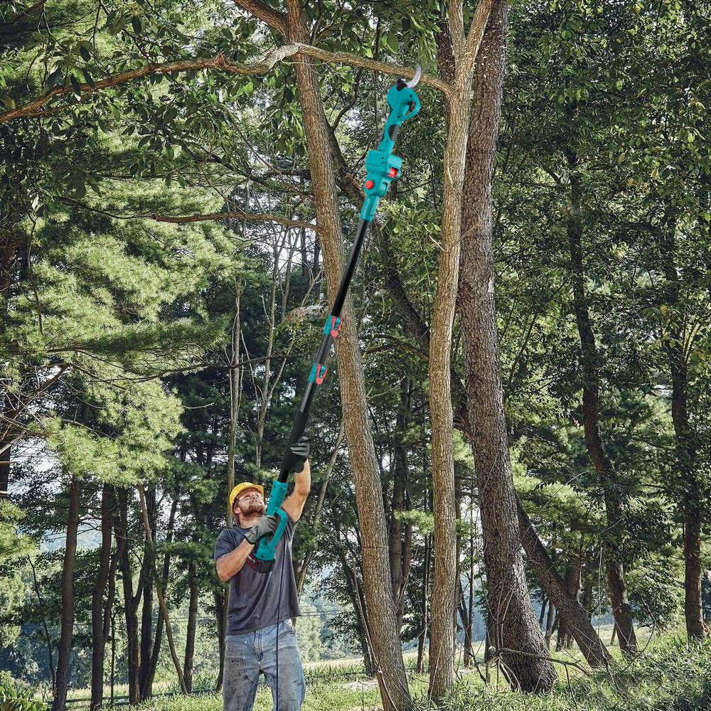 Tijeras de podar eléctricas inalámbricas ONEVAN de 45 mm sin escobillas y con pértiga telescópica de 2 m
