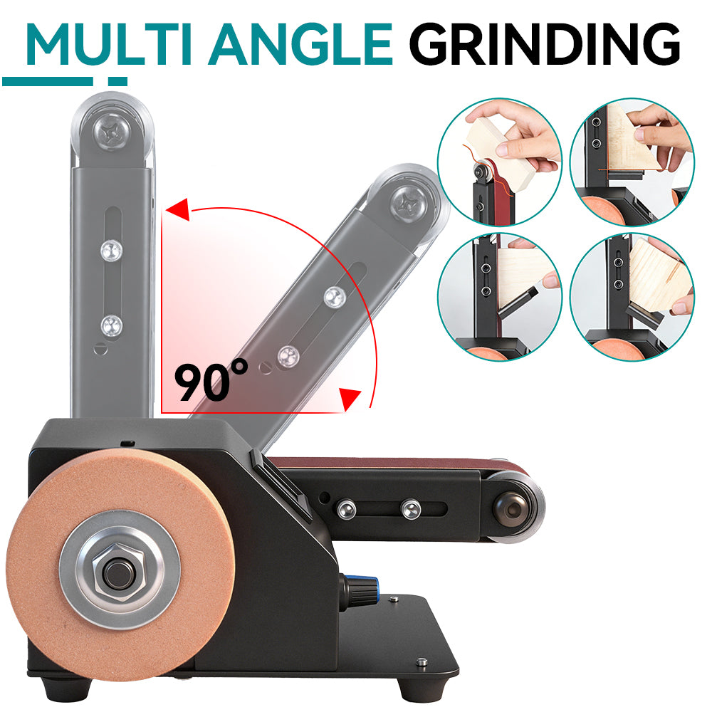 ONEVAN Corded Desktop Belt Sander 220V – 7-Speed Adjustable