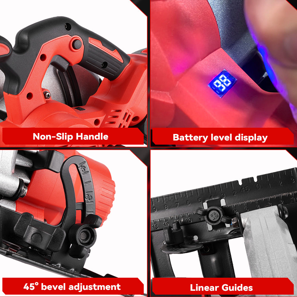 ONEVAN 180mm 7 Inch Brushless Cordless Circular Saw | For Makita 18V Battery