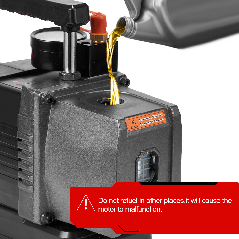 ONEVAN Brushless Cordless Single-Stage Vacuum Pump for Automotive AC Refrigeration Repair | For 18V Makita Battery