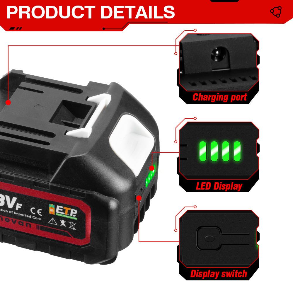 ONEVAN 18-21V Rechargeable Lithium-Ion Battery