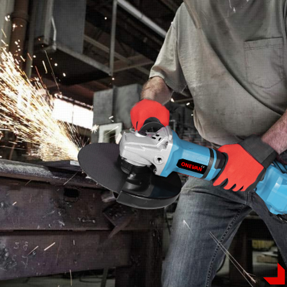 ONEVAN 180mm Brushless Cordless Angle Grinder 3 Gears | For Makita 21V Battery