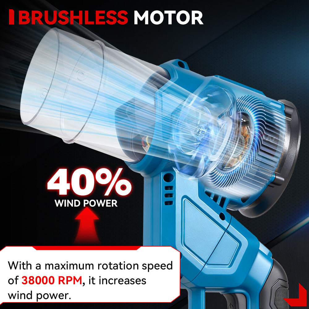 ONEVAN Brushless Cordless Turbo Blower With Ductless Motor | For Makita 18V Battery