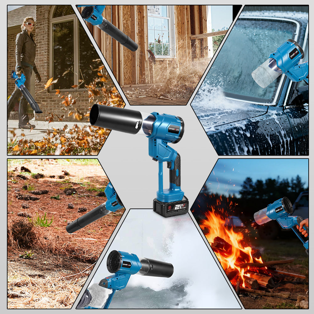 ONEVAN Brushless Cordless Turbo Blower With Ductless Motor | For Makita 18V Battery