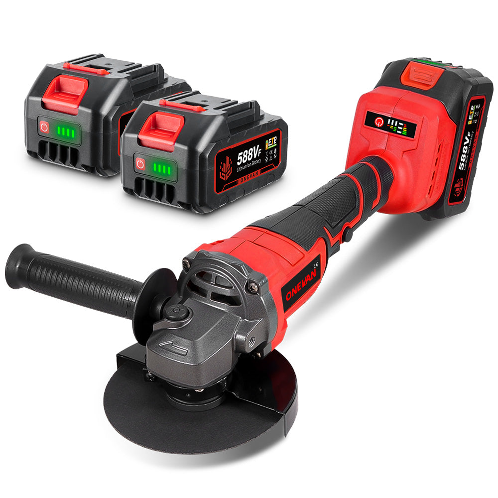 ONEVAN 125mm Brushless Cordless Angle Grinder 3 Gears | For Makita 18-21V Battery