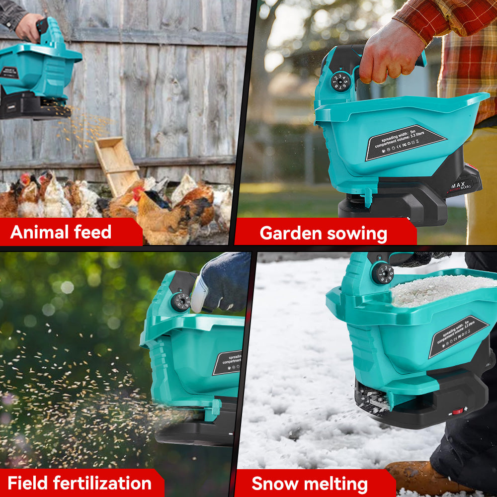 ONEVAN 3.3L Cordless Handheld Agricultural Fertilizer Spreader | For Makita 18V Battery