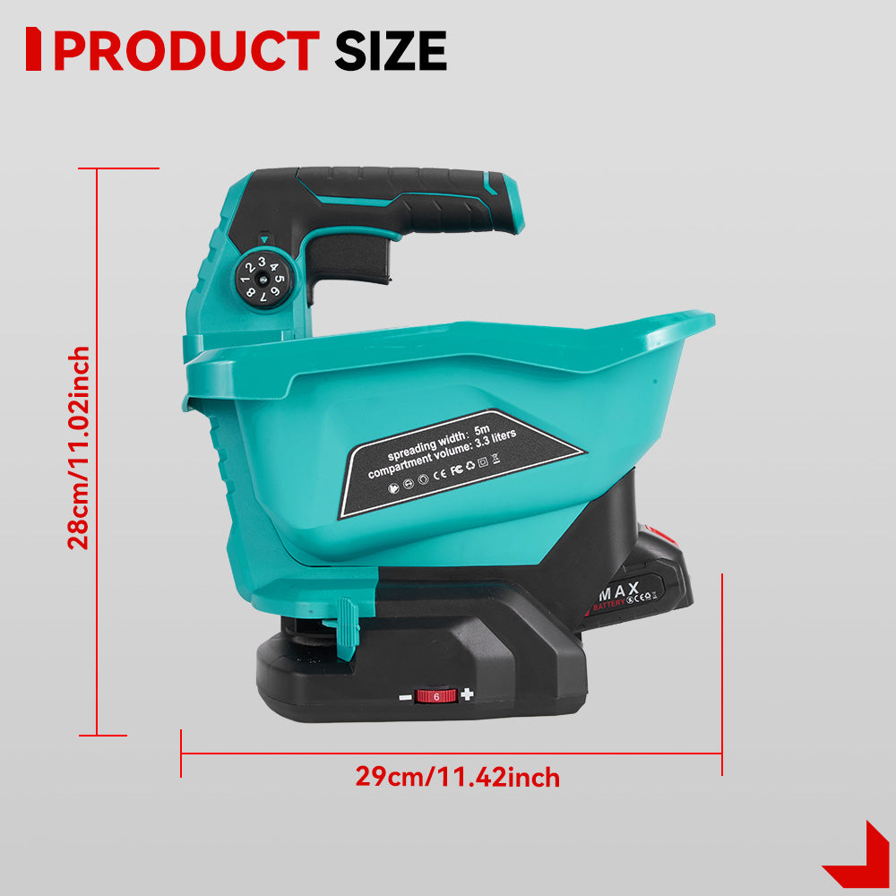 ONEVAN 3.3L Cordless Handheld Agricultural Fertilizer Spreader | For Makita 18V Battery