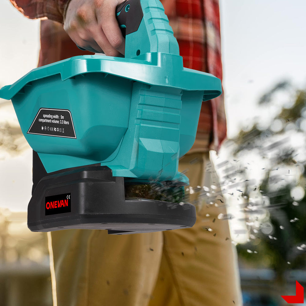 ONEVAN 3.3L Cordless Handheld Agricultural Fertilizer Spreader | For Makita 18V Battery