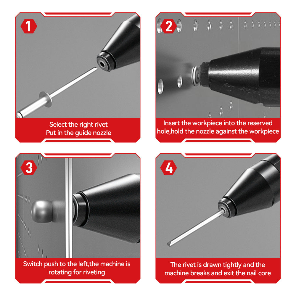 ONEVAN 2.4–4.8mm Cordless Rivet Gun Tool | For Makita 18V Battery
