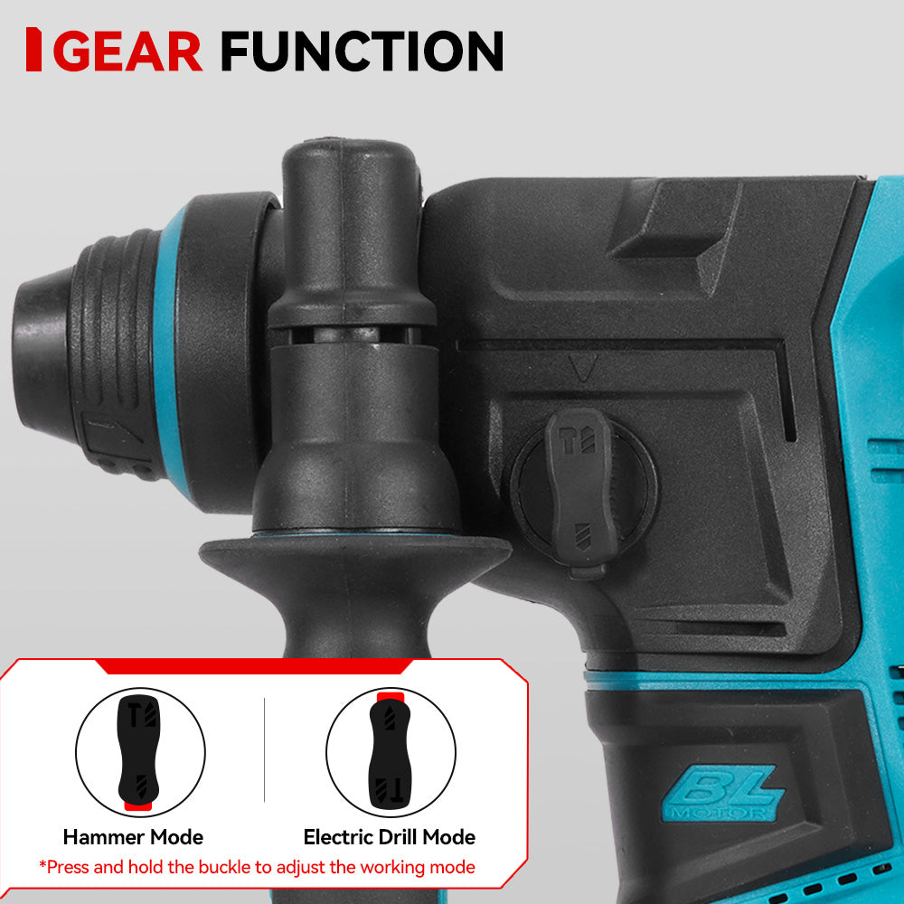 ONEVAN 2500W Brushless Cordless Hammer Impact Drill | For Makita 18V Battery
