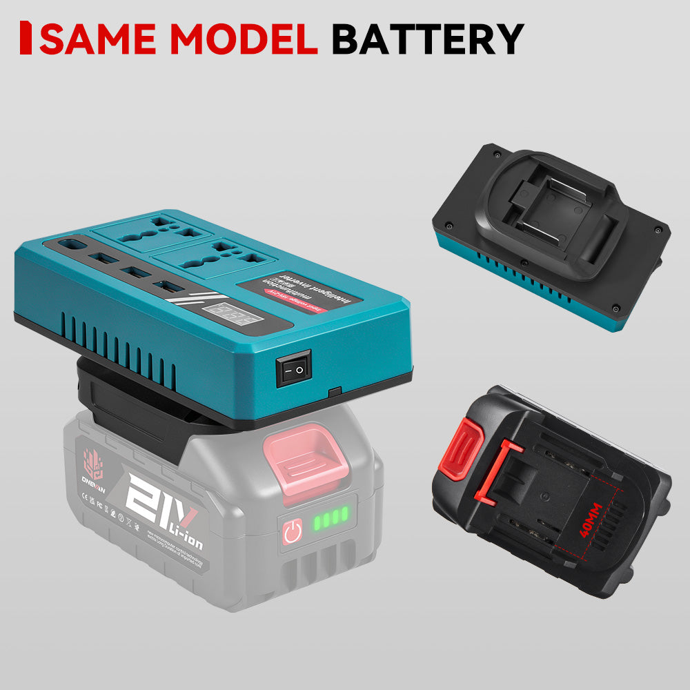 ONEVAN 120W Portable Power Inverter | For Makita 18V Battery