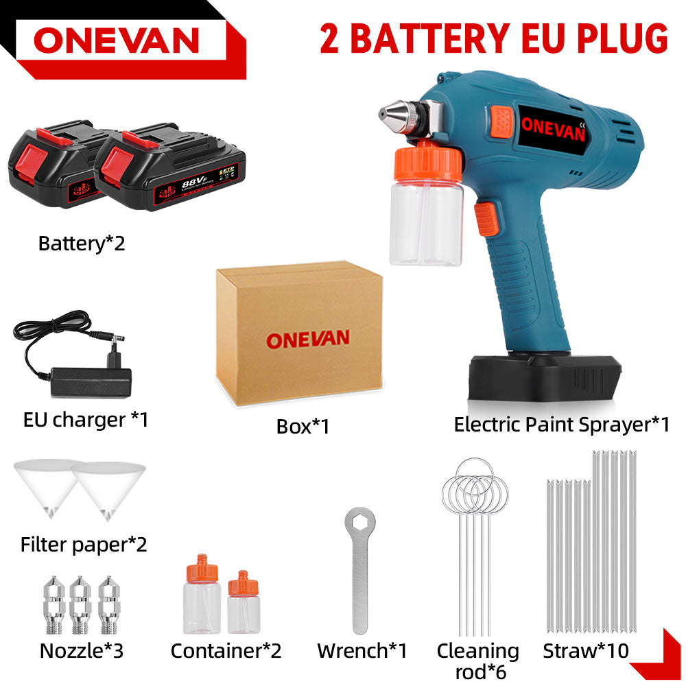 ONEVAN Mini Electric Cordless Paint Spray Gun | For Makita 18V Battery