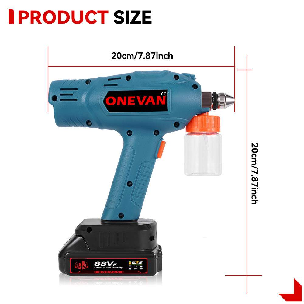 ONEVAN Mini Electric Cordless Paint Spray Gun | For Makita 18V Battery