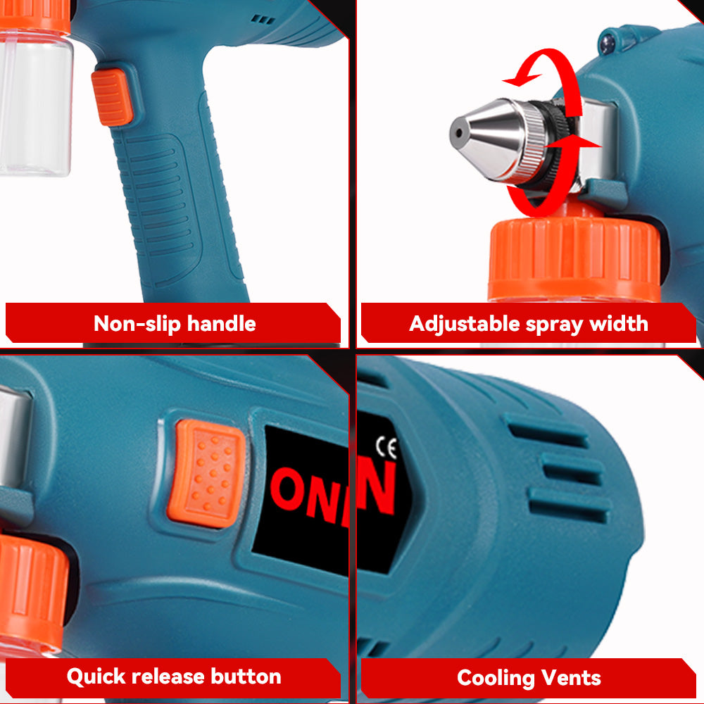 ONEVAN Mini Electric Cordless Paint Spray Gun | For Makita 18V Battery
