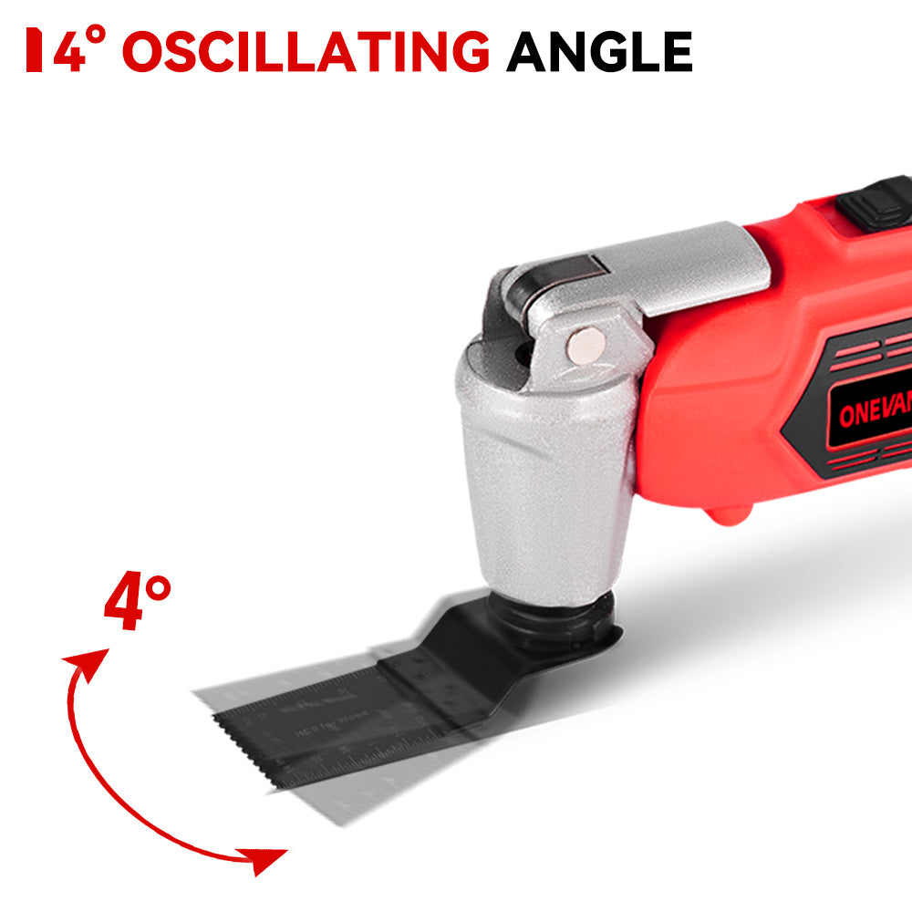 Herramienta multiusos oscilante inalámbrica ONEVAN de 6 velocidades | Para batería Makita de 18-21 V
