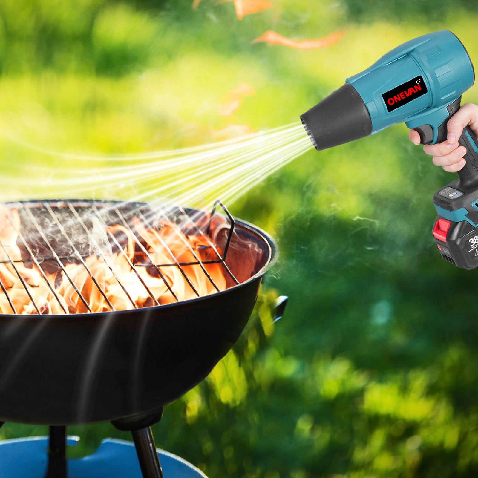 ONEVAN 3500W Brushless Ducted Turbo Fan Cordless Snow Blower | For Makita 18V Battery