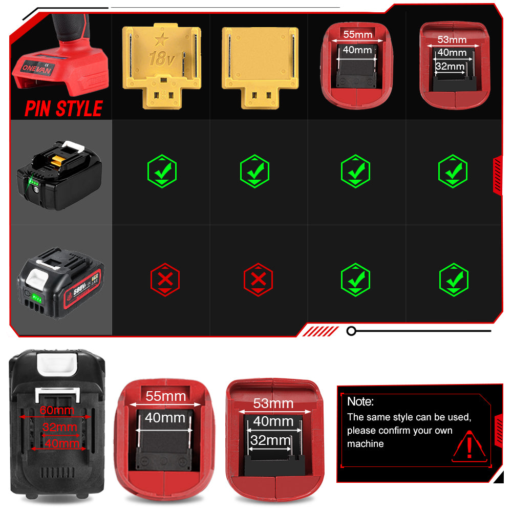 ONEVAN 18-21V Rechargeable Lithium-Ion Battery