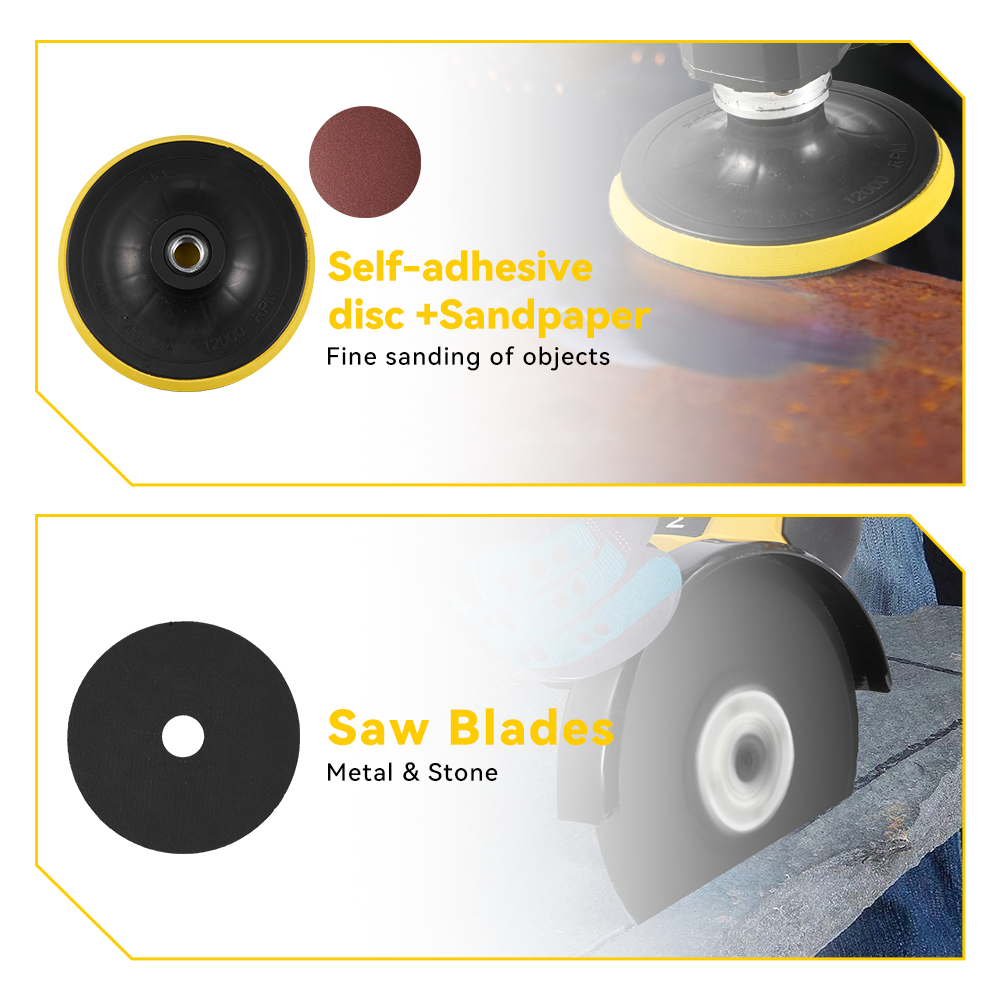 ONEVAN 125mm Brushless Cordless Angle Grinder Kit 3 Gears | For Makita 18V Battery