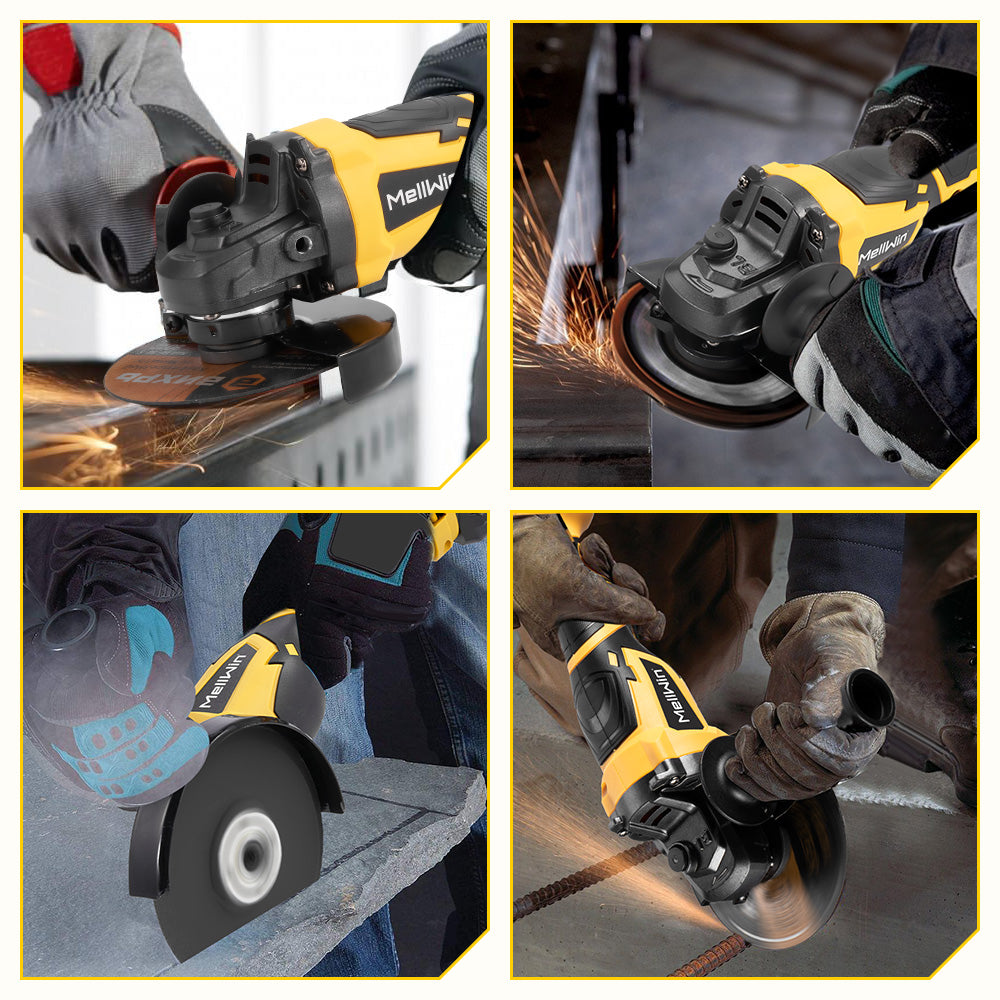 ONEVAN 125mm Brushless Cordless Angle Grinder Kit 3 Gears | For Makita 18V Battery