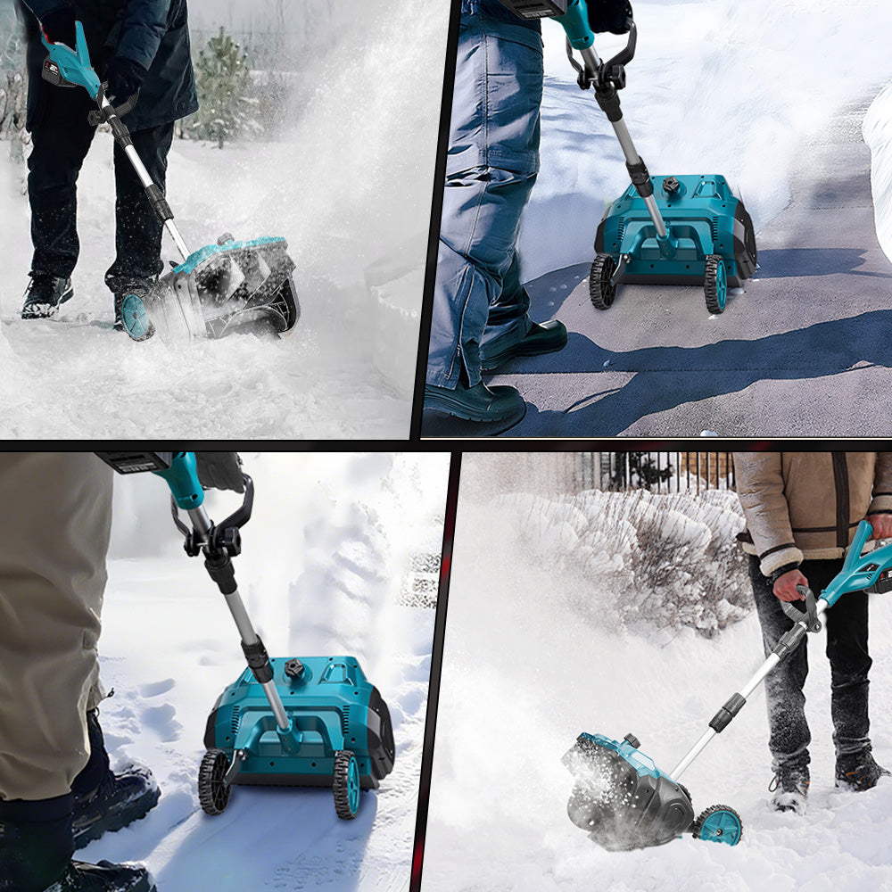 ONEVAN Brushless Cordless Snow Shovel Foldable with Wheels | For Makita 18V Battery