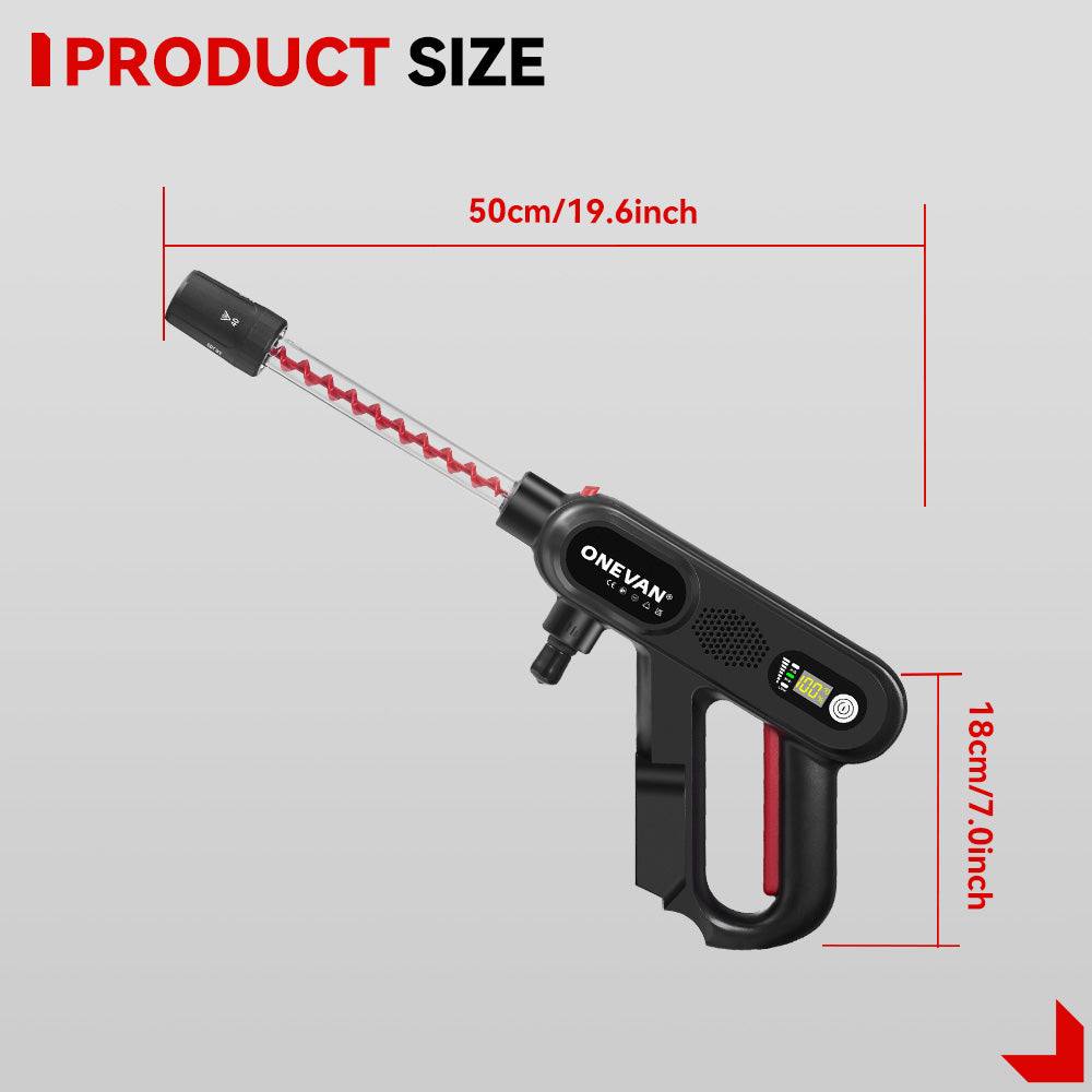 ONEVAN 16Bar (232 PSI) Spiral Boost Cordless High-Pressure Washer | For Makita 18V Battery