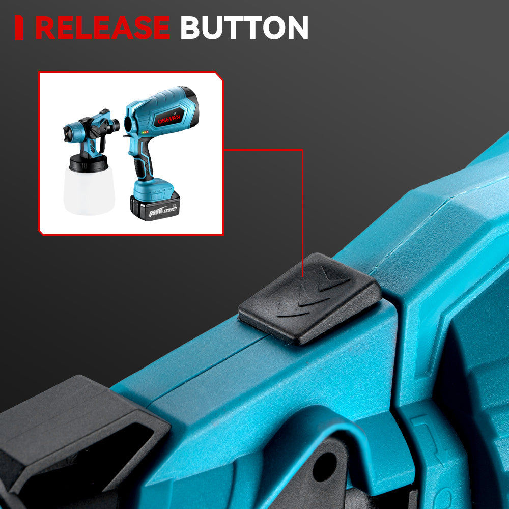 ONEVAN 1000ML Electric Cordless Paint Spray Gun | For Makita 18V Battery