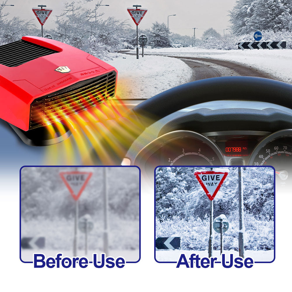 ONEVAN 4 in 1 600W Car Heater Electric Cooling Heating Fan