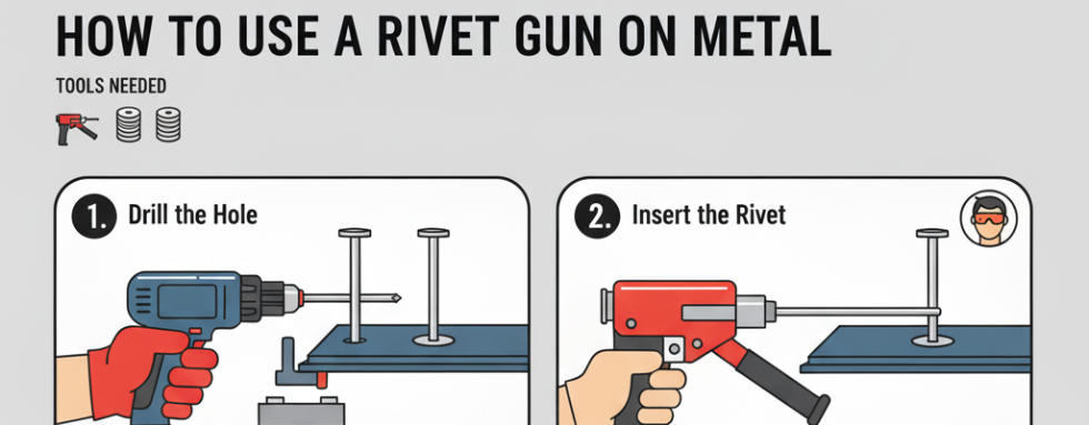 How to Use a Rivet Gun on Metal