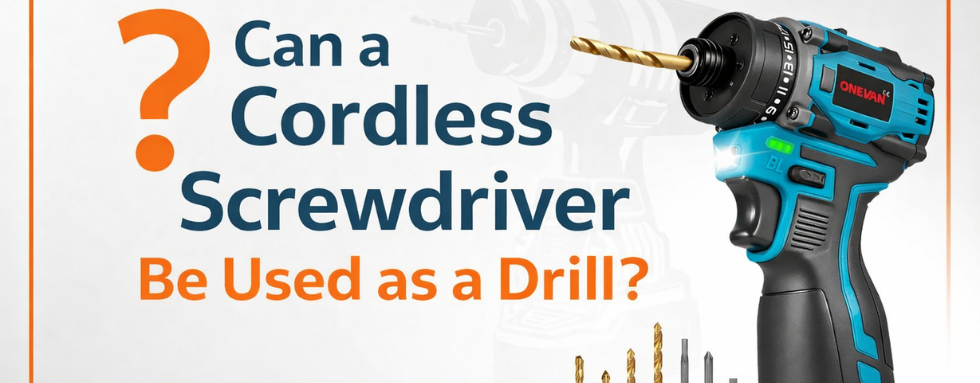 Can a Cordless Screwdriver Be Used as a Drill