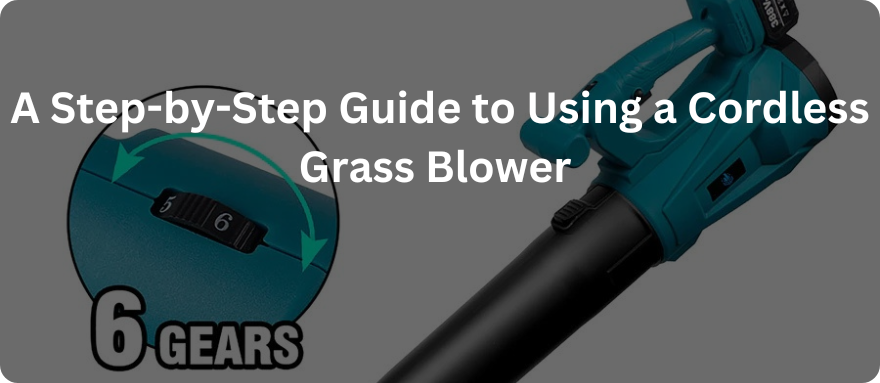 A Step-by-Step Guide to Using a Cordless Grass Blower Effectively in Your Yard