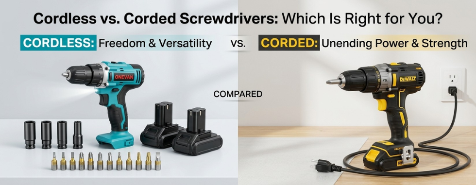 Cordless vs. Corded Screwdrivers Which Is Right for You