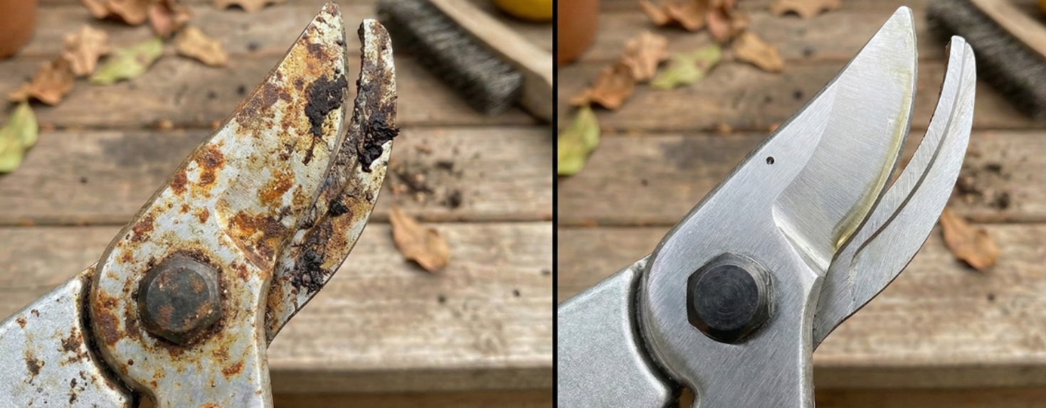 How to Clean Rust from Garden Shears