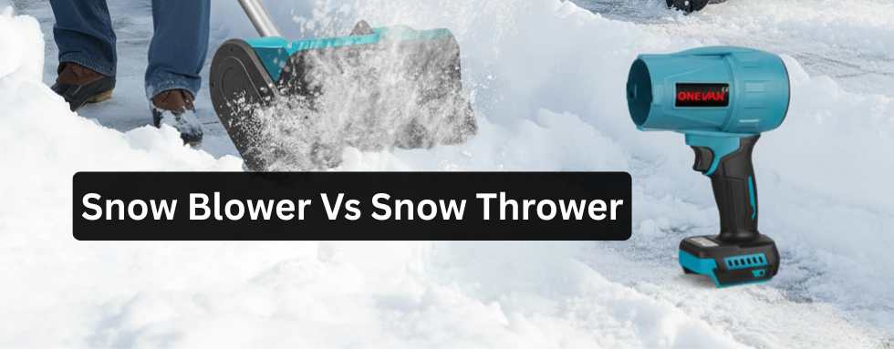 snow blower vs snow thrower