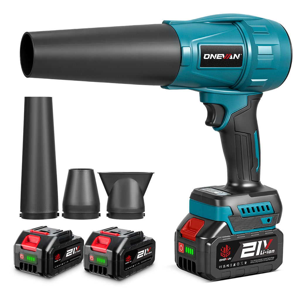ONEVAN Brushless Ducted Turbo Fan Cordless Leaf & Snow Blower | For Makita 18V Battery