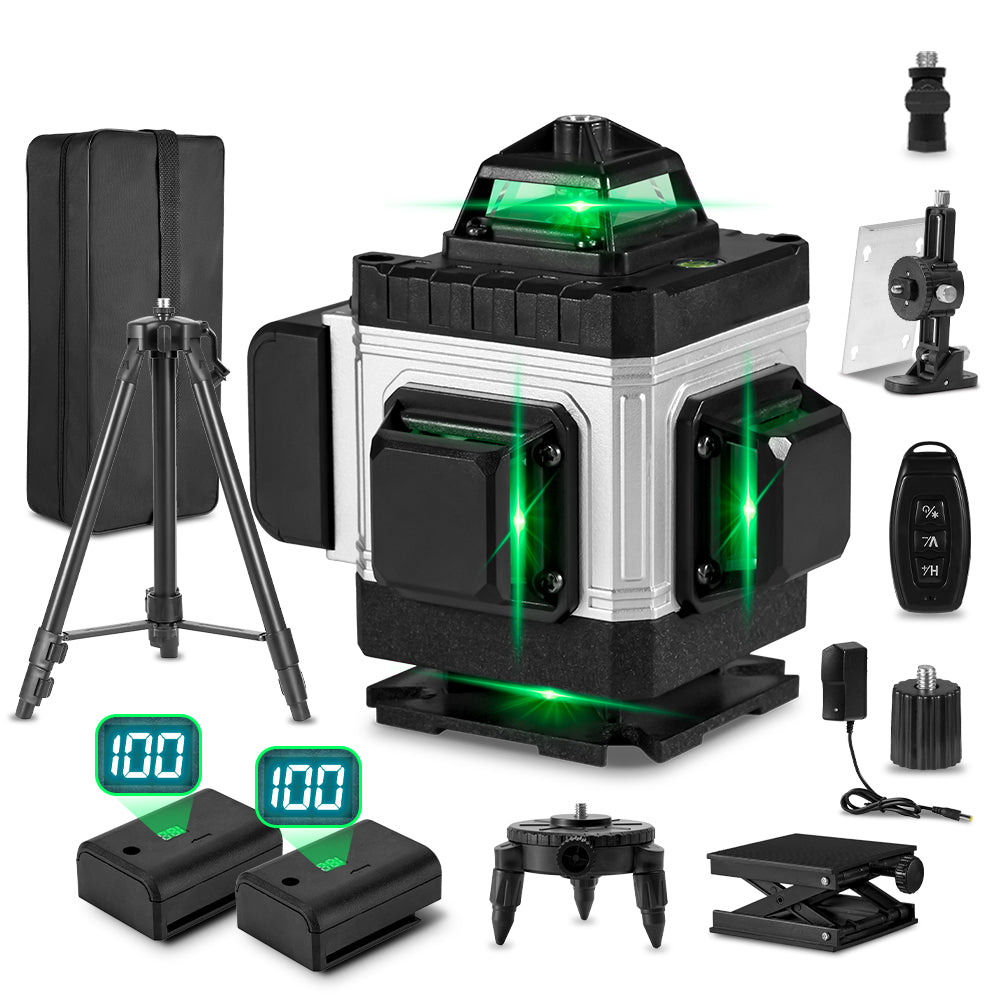 ONEVAN 4D 16-Line Laser Level – Upgraded Version SKU006252 with Tripod & Accessories