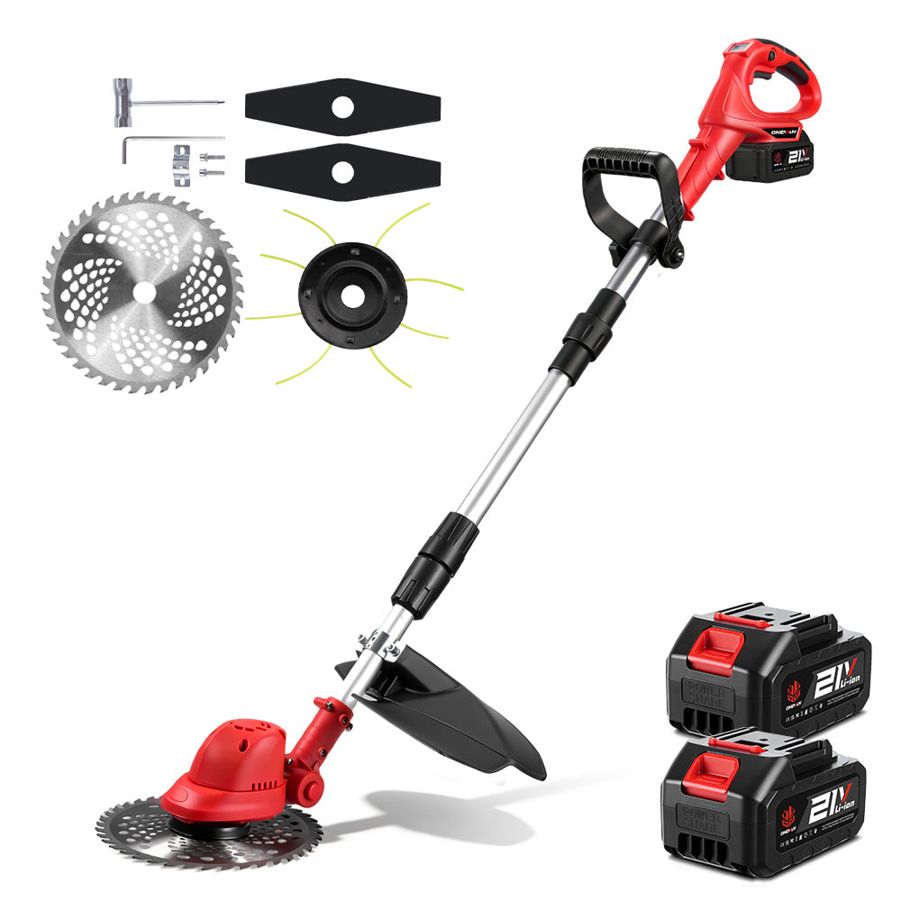 ONEVAN 20V Cordless Brushless Grass Trimmer & Foldable Lawn Mower | For Makita 18V Battery