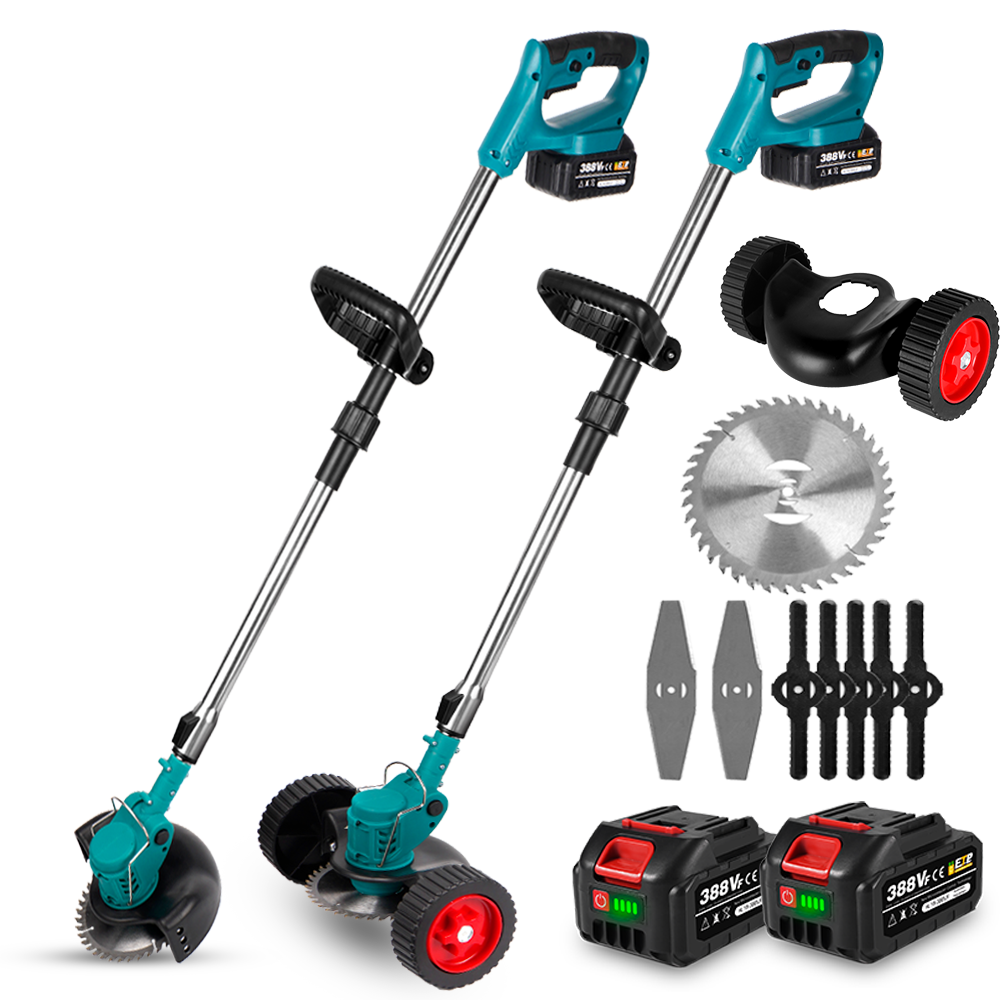 ONEVAN 3000W Cordless Lawn Mower Brushed String Trimmer Foldable Brushcutter | For Makita 18V Battery
