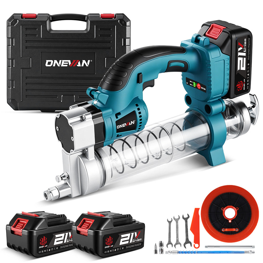 ONEVAN 10000PSL Cordless Electric High-Pressure Car Grease Gun | For Makita 18V Battery