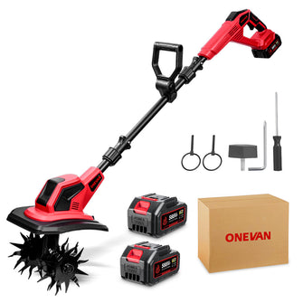 ONEVAN 4000W Cordless Tiller Cultivator | For Makita 18V Battery
