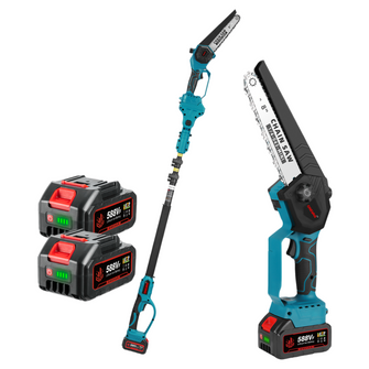 ONEVAN 8" Telescoping Pole(1.1-2.m) Brushless Cordless Chainsaw | For Makita 18V Battery