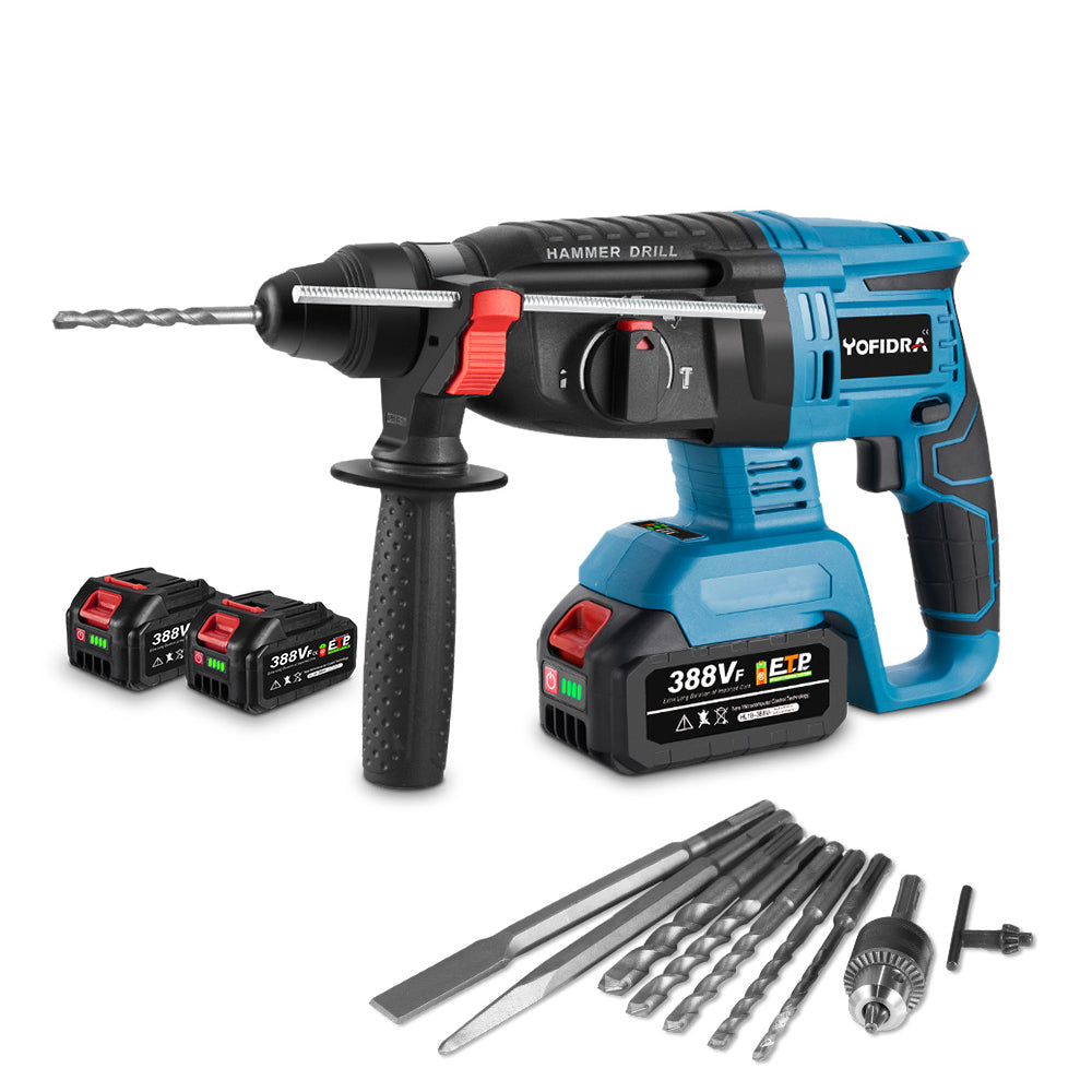 Taladro percutor inalámbrico ONEVAN de 26 mm y 1680 W sin escobillas | Para batería Makita de 18 V