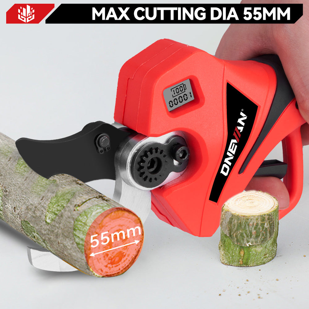 ONEVAN 61mm Brushless Cordless Electric Pruning Shears | For Makita 18V Battery