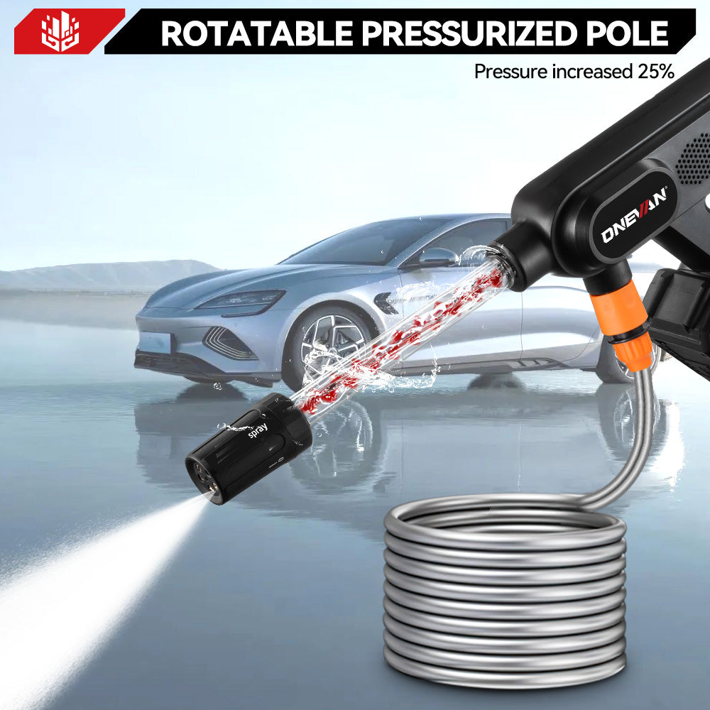 ONEVAN 16Bar (232 PSI) Spiral Boost Cordless High-Pressure Washer | For Makita 18V Battery