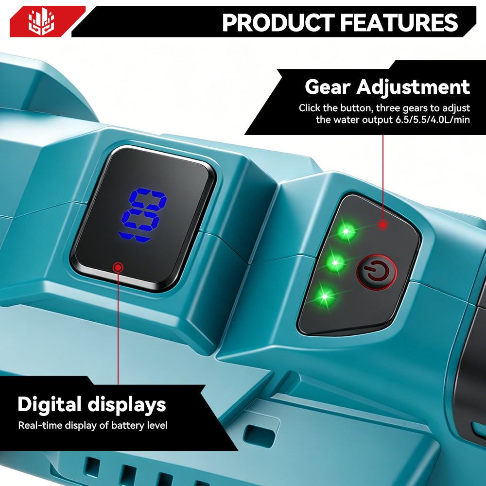 ONEVAN 12Bar (174 PSI) Brushless Electric Cordless Pressure Washer | For Makita 18V Battery