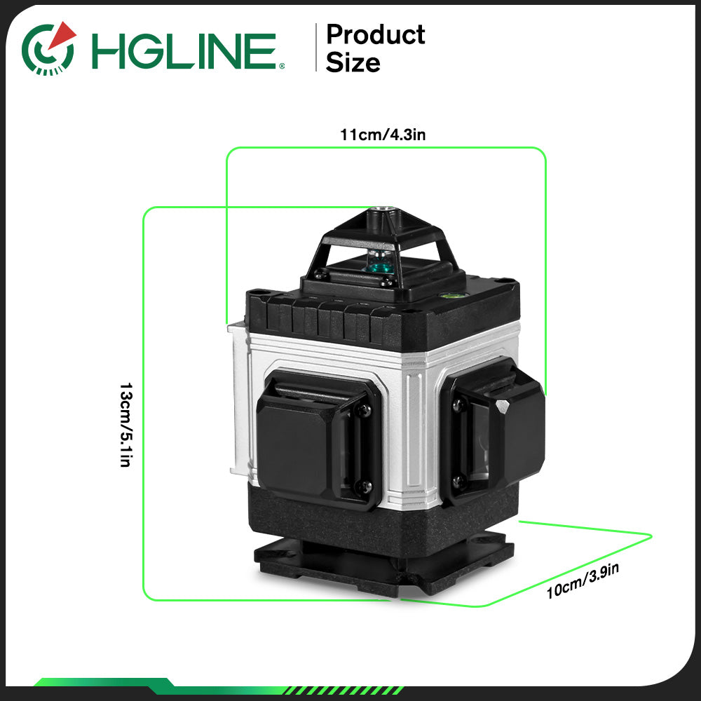 ONEVAN LK-804 Pro 16-Line 4D Green Laser Level | Self-Leveling | 360°